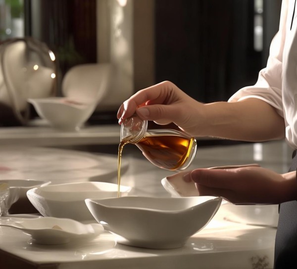 酒店服务员倒醋礼仪视频，细节彰显服务专业，传递温暖体验